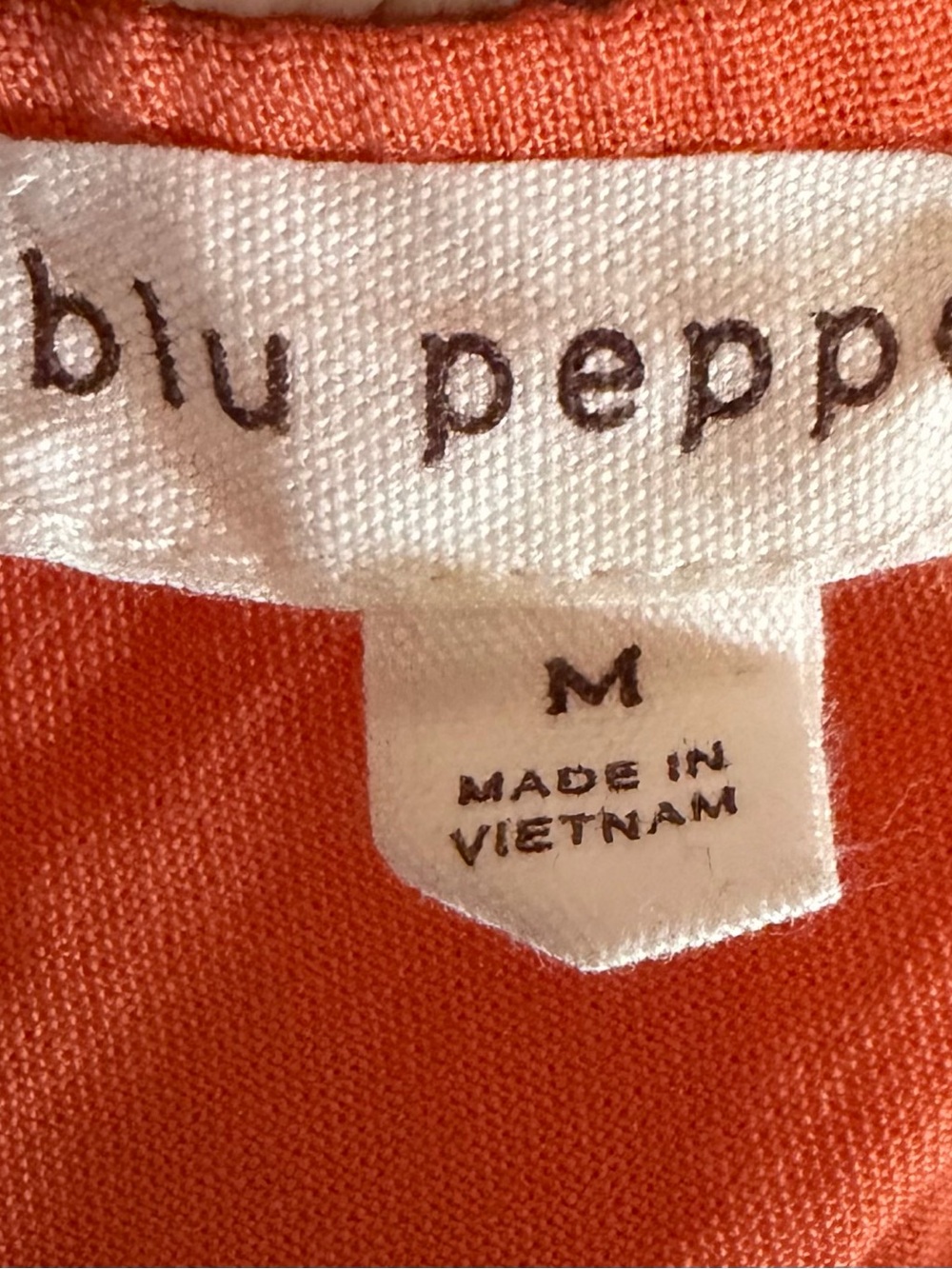 Blu Pepper Orange Ruffle-Strap Sundress - Picture 3 of 3